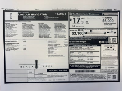 2025 Lincoln Navigator L Black Label
